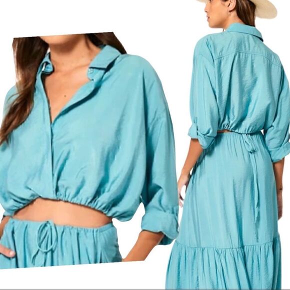 Young Fabulous & Broke Julep Turquoise Crop Top - Picture 1 of 7